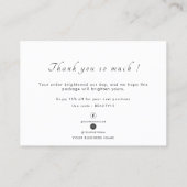 Clean Camel Handgemaakte Reward Discount Kaart Visitekaartje (Achterkant)