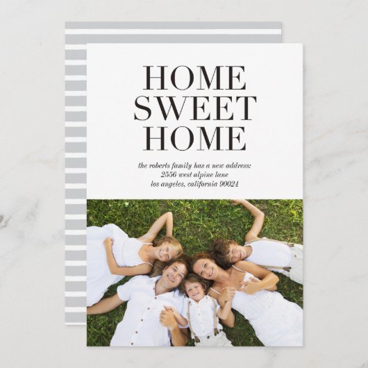 Clean Classic | Moderne aankondiging van fotobeweg (Voorkant / Achterkant)