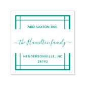 Clean Clear Square familienaam Zelfinktende Stempel (Design)