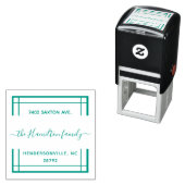 Clean Clear Square familienaam Zelfinktende Stempel (In situ)