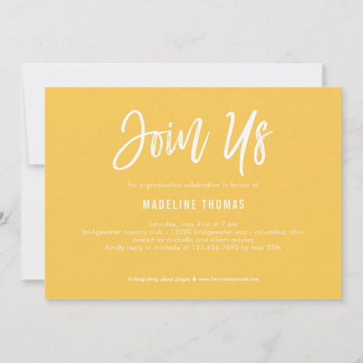 Clean Collage EDITABLE COLOR Afstuderen Uitnodigen Kaart (Achterkant)