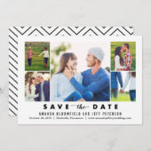 Clean Collage EDITABLE COLOR De datum Kaart opslaa (Voorkant / Achterkant)