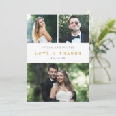 Clean Collage EDITABLE KLEUR Foto Dank u kaart (Staand voorkant)