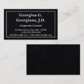 Clean Corporate Counsel Visitekaartje (Voorkant / Achterkant)