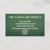 Clean Cut Lawn Care Visitekaartje (Achterkant)