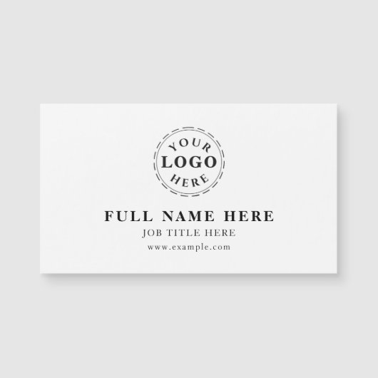 Clean Design Magnetic Business Card (Voorkant)