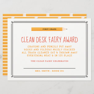 Clean Desk Fairy Award Kaart