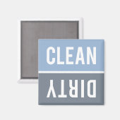 Clean Dirty Blue en Slate Dishwasmachine Magneet (Voorkant / Achterkant)