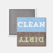 Clean Dirty Dishwaser Magnet (Voorkant / Achterkant)