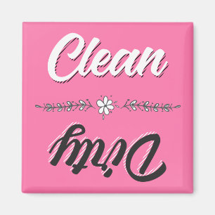 Clean Dirty Dishwaser Magnet