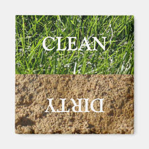 Clean Dirty Dishwaser Magnet