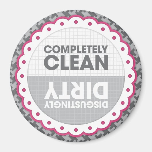 Clean Dirty Dishwaser Magnet (Voorkant)
