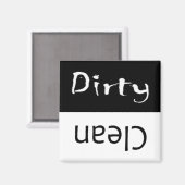 Clean Dirty Dishwaser Magnet (Voorkant / Achterkant)