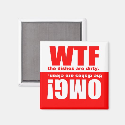 Clean Dirty Dishwasher magnet (Voorkant / Achterkant)