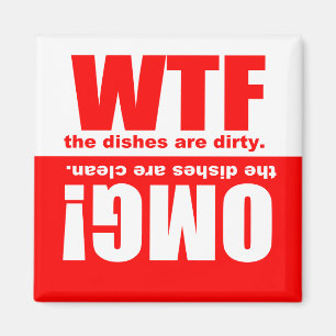 Clean Dirty Dishwasher magnet