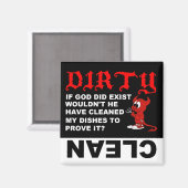 Clean Dirty Dishwasher magnet (Voorkant / Achterkant)