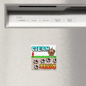 Clean Dirty Dishwasher magnet (Insitu (Vaatwasser))