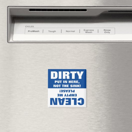 Clean Dirty Dishwasher magnet (Insitu (Vaatwasser))