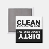 Clean Dirty Dishwasher magnet (Voorkant / Achterkant)