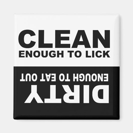Clean Dirty Dishwasher magnet (Voorkant)
