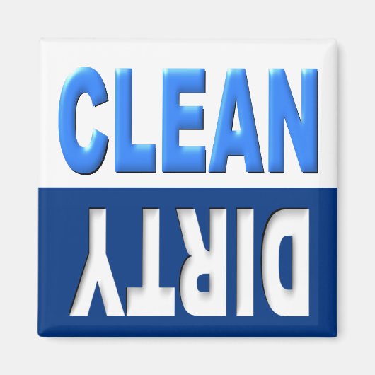 Clean Dirty Dishwasher magnet (Voorkant)