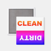 Clean Dirty Dishwasher magnet (Voorkant / Achterkant)