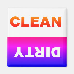 Clean Dirty Dishwasher magnet