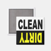 Clean Dirty Dishwasher magnet (Voorkant / Achterkant)