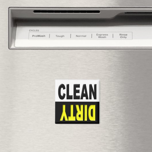 Clean Dirty Dishwasher magnet (Insitu (Vaatwasser))