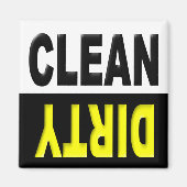 Clean Dirty Dishwasher magnet (Voorkant)