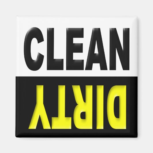 Clean Dirty Dishwasher magnet (Voorkant)