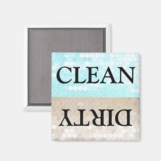 Clean Dirty Dishwasher magnet (Voorkant / Achterkant)