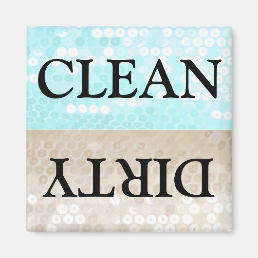 Clean Dirty Dishwasher magnet (Voorkant)