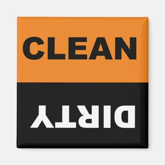 Clean Dirty Dishwasher magnet (Voorkant)
