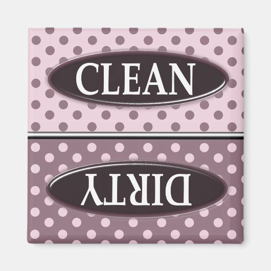 Clean Dirty Dishwasher magnet (Voorkant)