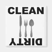 Clean Dirty Dishwasher magnet (Voorkant)