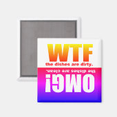 Clean Dirty Dishwasher magnet (Voorkant / Achterkant)