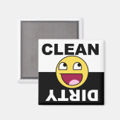Clean Dirty Dishwasher magnet (Voorkant / Achterkant)
