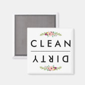CLEAN/DIRTY Dishwasher Magnet (Voorkant / Achterkant)