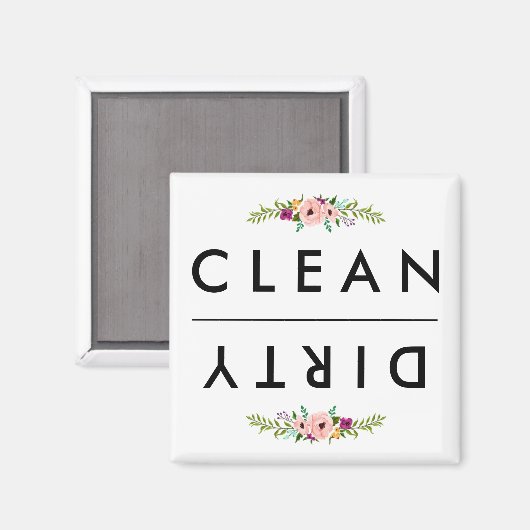CLEAN/DIRTY Dishwasher Magnet (Voorkant / Achterkant)