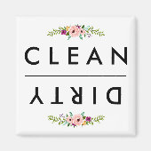 CLEAN/DIRTY Dishwasher Magnet (Voorkant)
