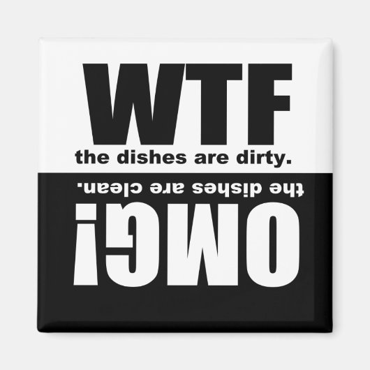 Clean Dirty Dishwasher magnet (Voorkant)