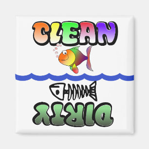 Clean Dirty Dishwasher magnet