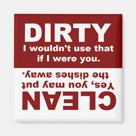 Clean Dirty Dishwasher magnet