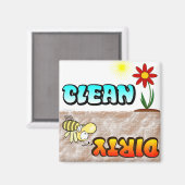 Clean Dirty Dishwasher magnet (Voorkant / Achterkant)