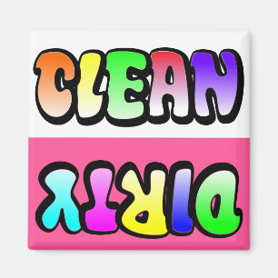 Clean Dirty Dishwasher magnet