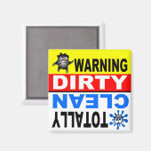Clean Dirty Dishwasher magnet (Voorkant / Achterkant)