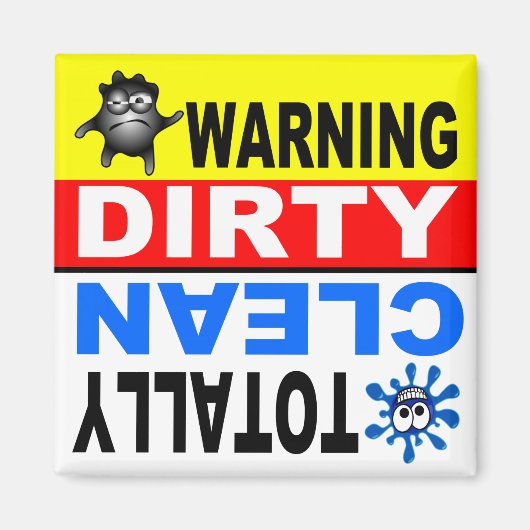 Clean Dirty Dishwasher magnet (Voorkant)