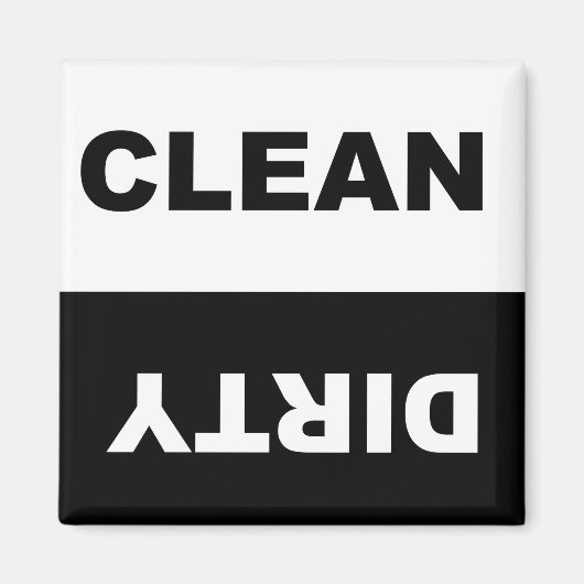 Clean Dirty Dishwasher magnet (Voorkant)
