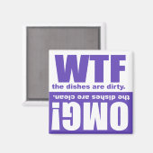 Clean Dirty Dishwasher magnet (Voorkant / Achterkant)